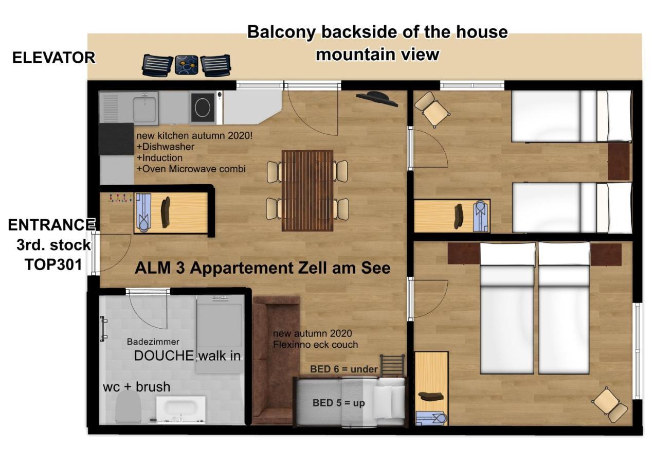 Alm Appartements Zellamsee Цел ам Зее Екстериор снимка